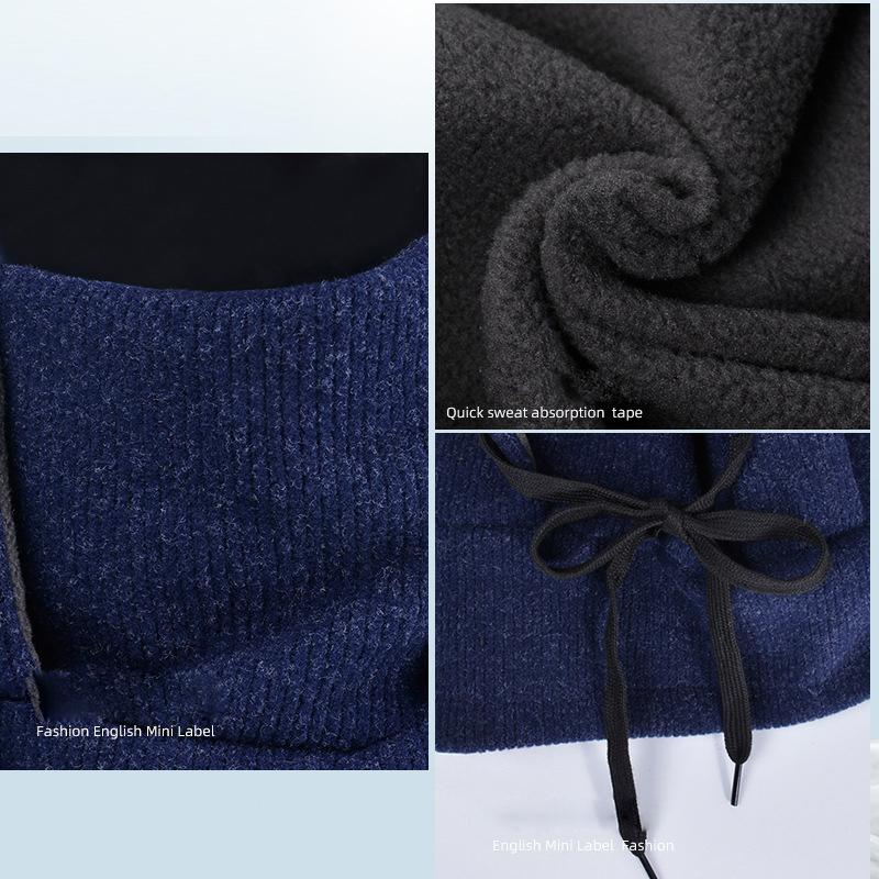 Kindermütze, Maske, Schal, integrierte Mütze, Winter, Junge, warm, Samt, Gehörschutz, Mütze, Skullies, Mützen, Ärmelkappe