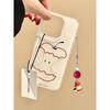 Ins Wind Red Yellow Blue Line Apple iPhone Apple 17/16 Mobile Phone Case 15 White Background IMD14 Set Air