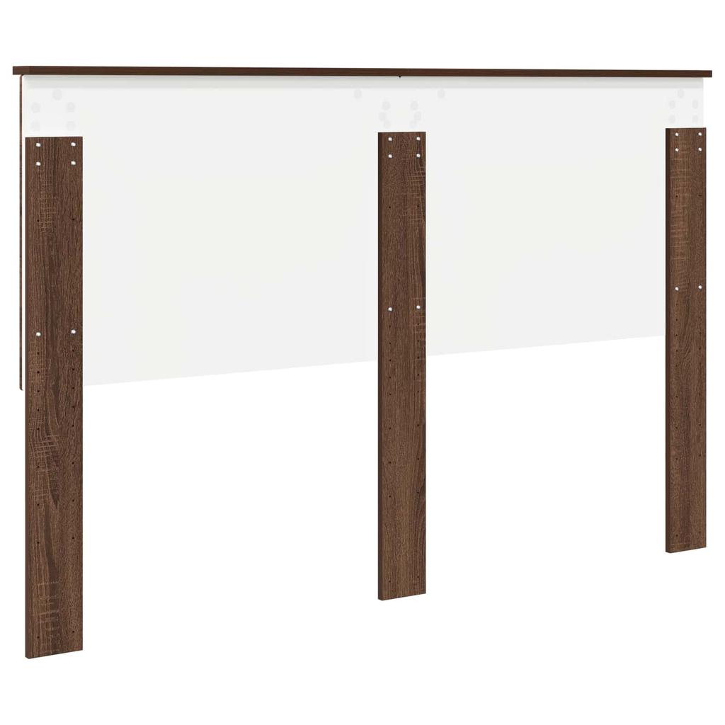 Headboard with Headboard Brown Oak Look 150 cm Wood Based Material