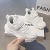 New Children's White Sneakers Classmates Boys and Girls Summer and Autumn Breathable Shoes Medium and Older Children Running Shoes Girls Casual