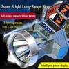 Rechargeable LED Headlamp: Super Bright, Waterproof, Long-Range, Ultra-Long Battery Life, Head-Mounted Flashlight for Mining.
