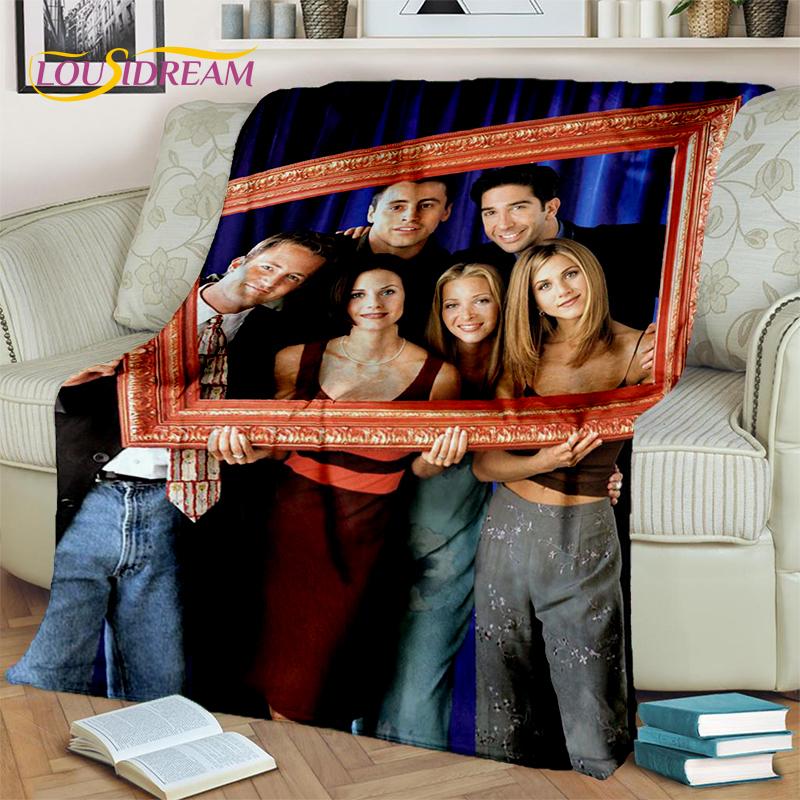 Classic Central Perk Friends TV Show Blanket,Soft Throw Blanket for Home Bedroom Bed Sofa Picnic Travel Office Cover Child Gift
