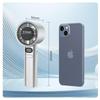 Compact USB Rechargeable Mini Fan with Powerful 120-Speed Stepless Control for Students & Outdoor Use