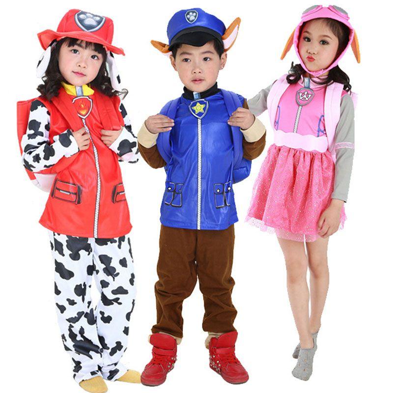 Στολή Paw Patrol Chase Marshall Skye για παιδιά με εξαιρετικές ραφές**