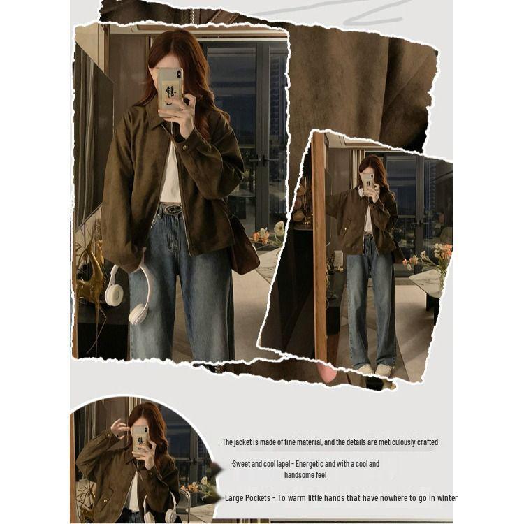 Women's Retro Suede Jacket - Melaleuca Chic, Cool, & Sassy Spring/Autumn Leather