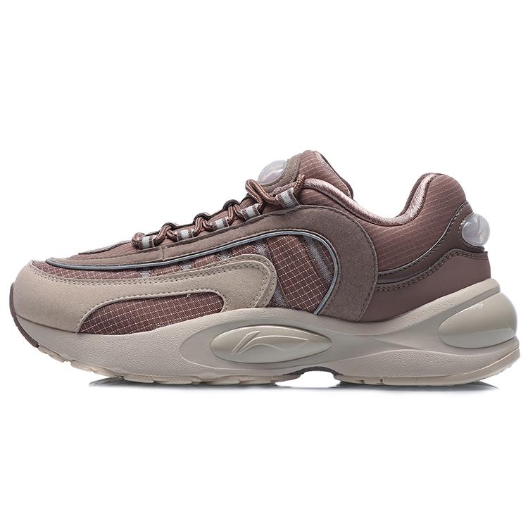 Li Ning V8 Abrasion Resistant Breathable Low top Running Shoes Women's Umber ARHQ172-3
