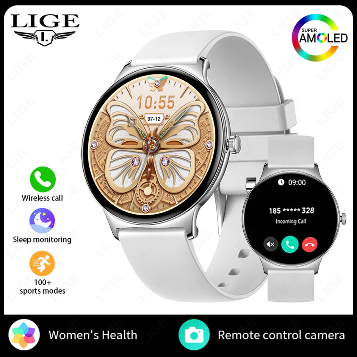 

V89 Women s Smart Watch: Bluetooth Calling, Voice Assistant, Heart Rate Monitor, Pedometer, Sports Features