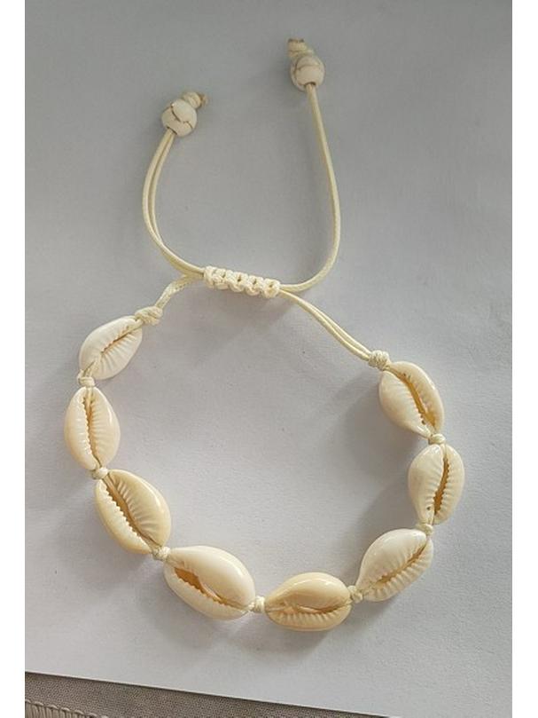 Cavigliera e Bracciale Regolabili in Stile Etnico Bohemien con Conchiglie - Accessori da Donna Cross-Border