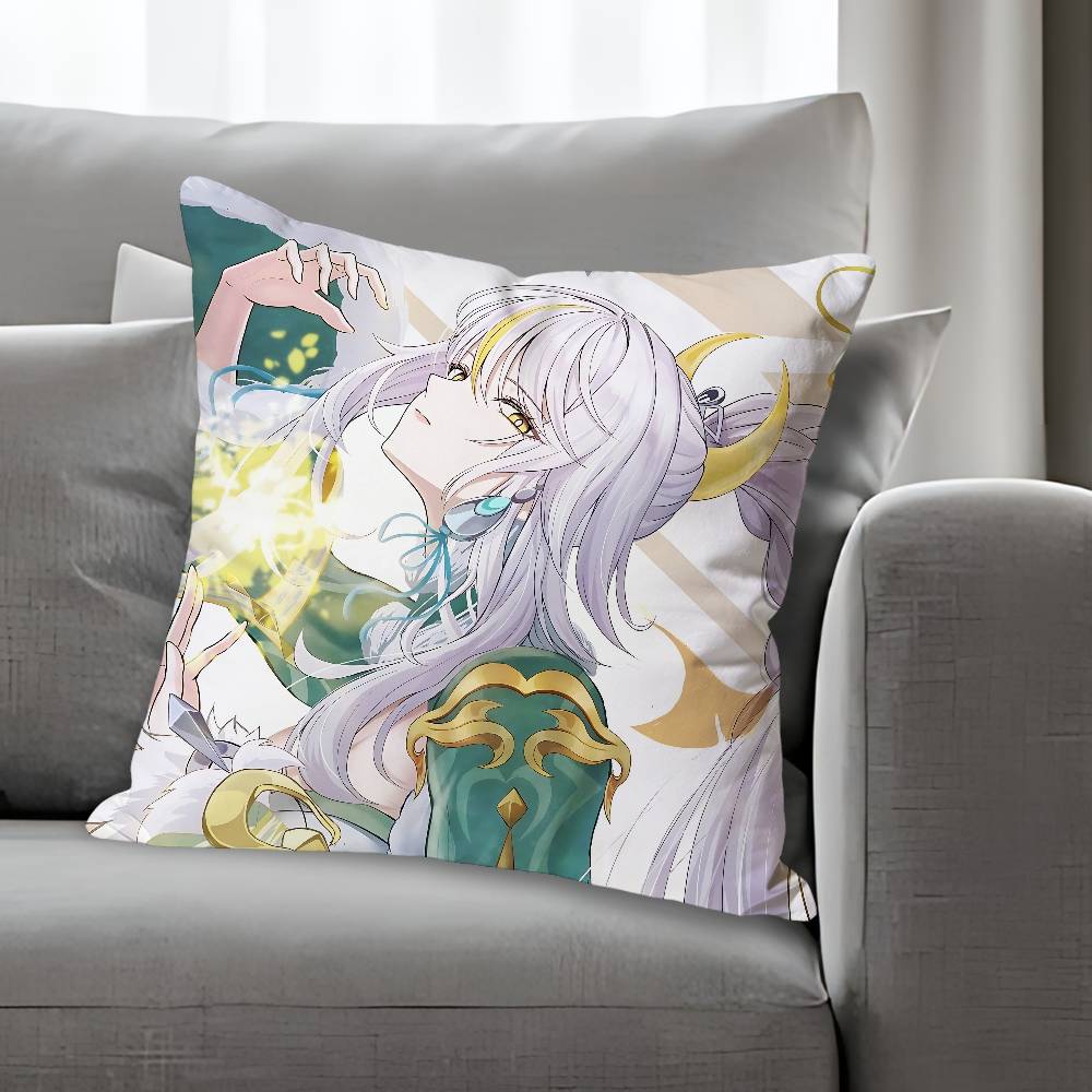 ZZibai GGenshin Impact Pillow Cases for Bedroom Living Room Sofa Home Decor Polyester Cushion Cover with Zipper
