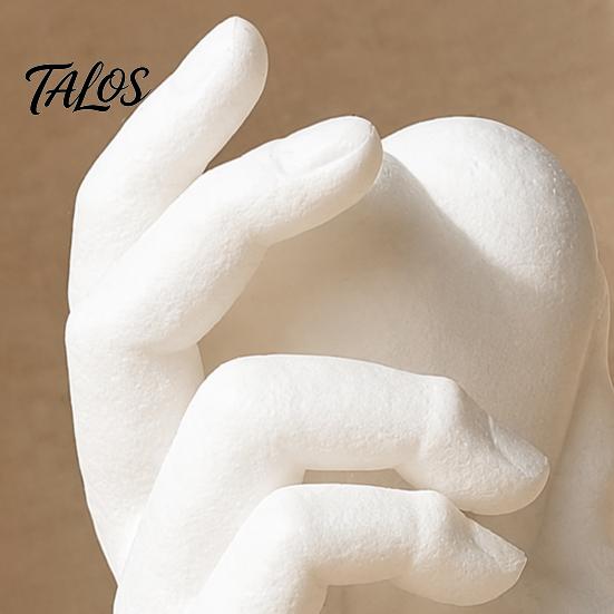 Decorazione Casa Bianco Nero Mano che Tiene Cuore Statuetta Stampata 3D, Scultura Minimalista Moderna per Scrivania, Centrotavola Romantico per