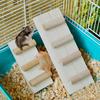 Bird Mouse Parrot Hamster Stand Platform Playground Wooden Ladder Bridge Shelf Cage Toys