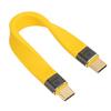 USB C To USB C Cable 5.3in Long Male To Male 100W 5A Fast Charge 10Gbp Type C To Type C Cable for Transmission