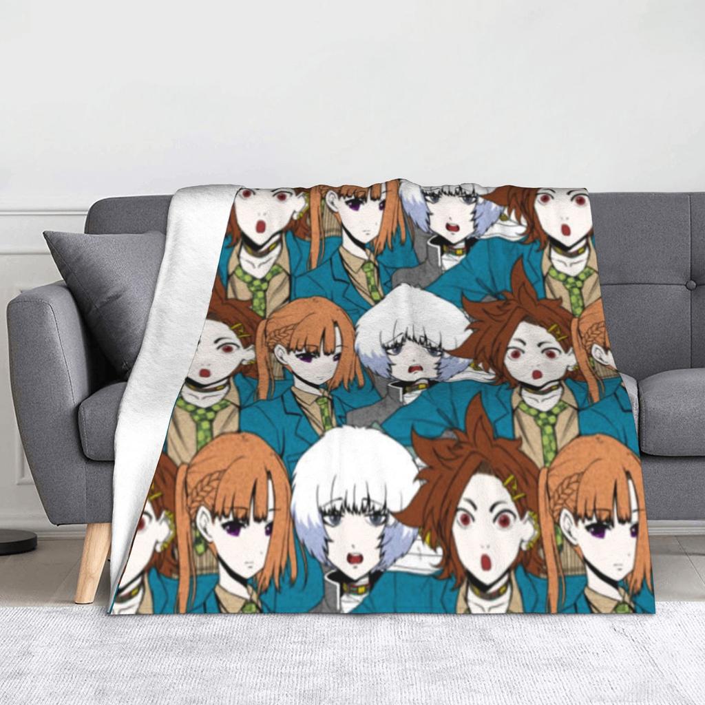 Shin Tsukimi Sou Hiyori Yaoi Blankets Autumn/Winter Your Turn To Die Game Multi-function Warm Throw Blanket for Sofa Thin Quilt