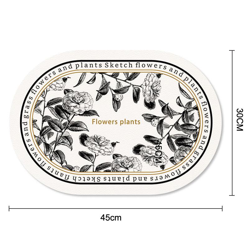 

Французский принт Западный ресторан Теплоизоляционные коврики ПУ кожаная салфетка Водонепроницаемые и маслостойкие коврики для стола D