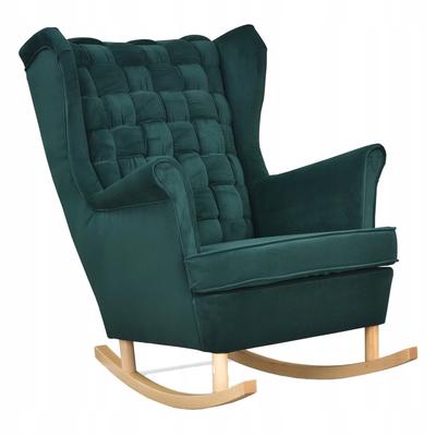 Carol Rocking Chair, Scandinavian, Family Furniture, Bottle Green