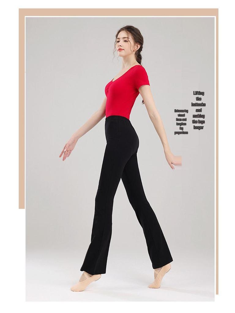 Micro Flare Yoga Dance Pants for Women - Autumn/Winter Practice & Training Trousers