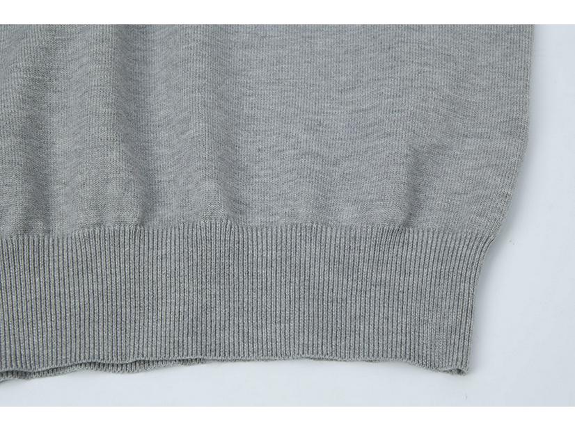 Stone Island Classic Cuff Badge Round Neck Wool Sweater