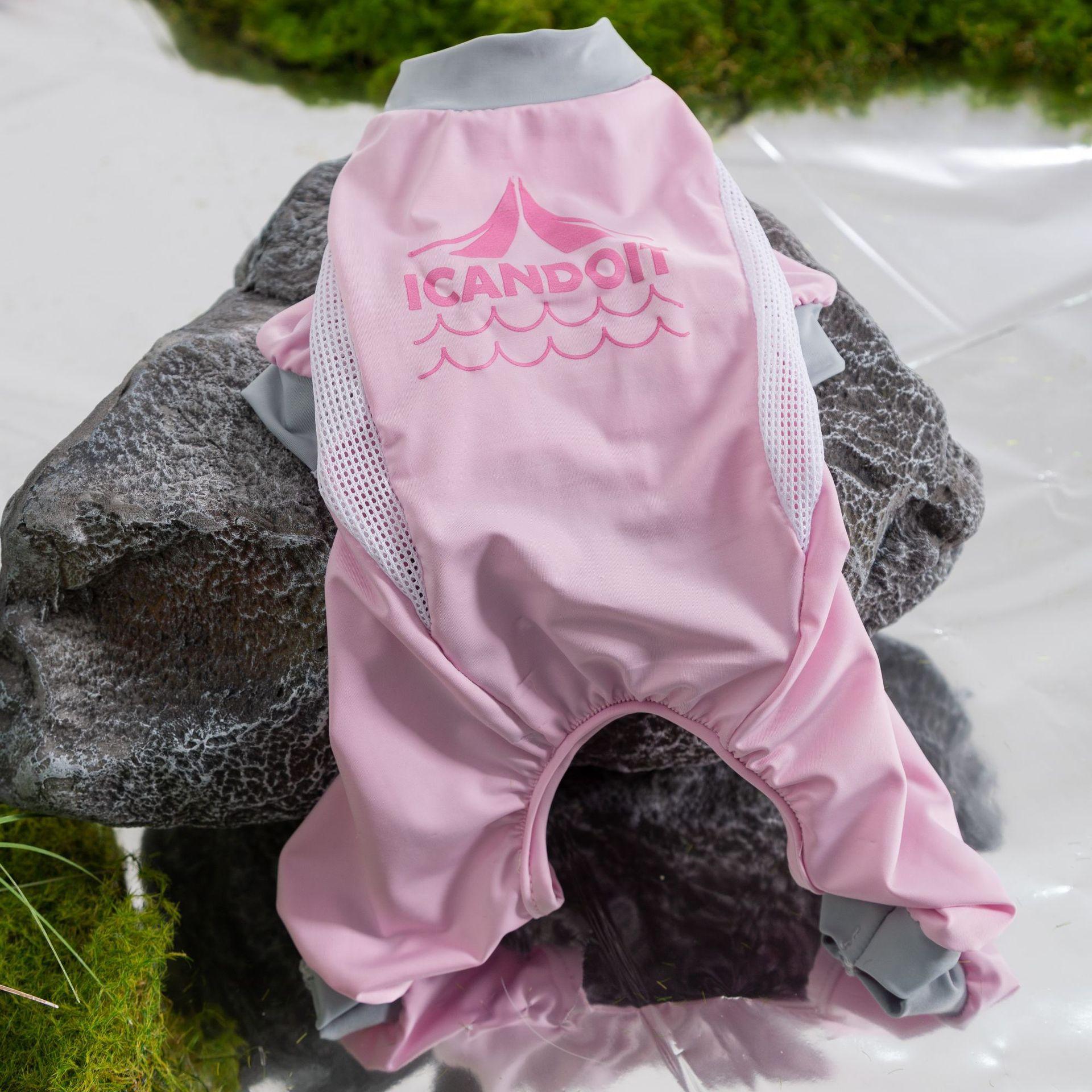 

Новая сетчатая одежда из ледяного шелка для собак, прохладная одежда на весну и лето, охлаждающая одежда, лучше, чем одежда для питомцев медведя и тедди XXL фиолетовый