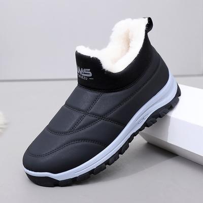 Men S Winter Fleece Lined Casual Snow Boots Non Slip Warm Comfortable