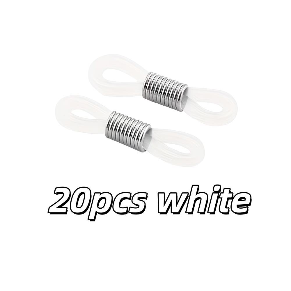 20pcs Anti-Slip Silicone Buckles – Accessories for Eyeglass Chains, Mask Ropes, Versatile Clips
