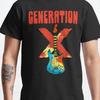 T-shirt noir à manches courtes Artwork Groupe Génération X Toutes tailles S-5XL 2F238