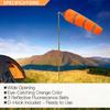 60/80/100Cm Windsock Outdoor Wind Direction Measurement Reflective Belt Rip-Stop Weather Vane For Airport Aviation Garden Farm