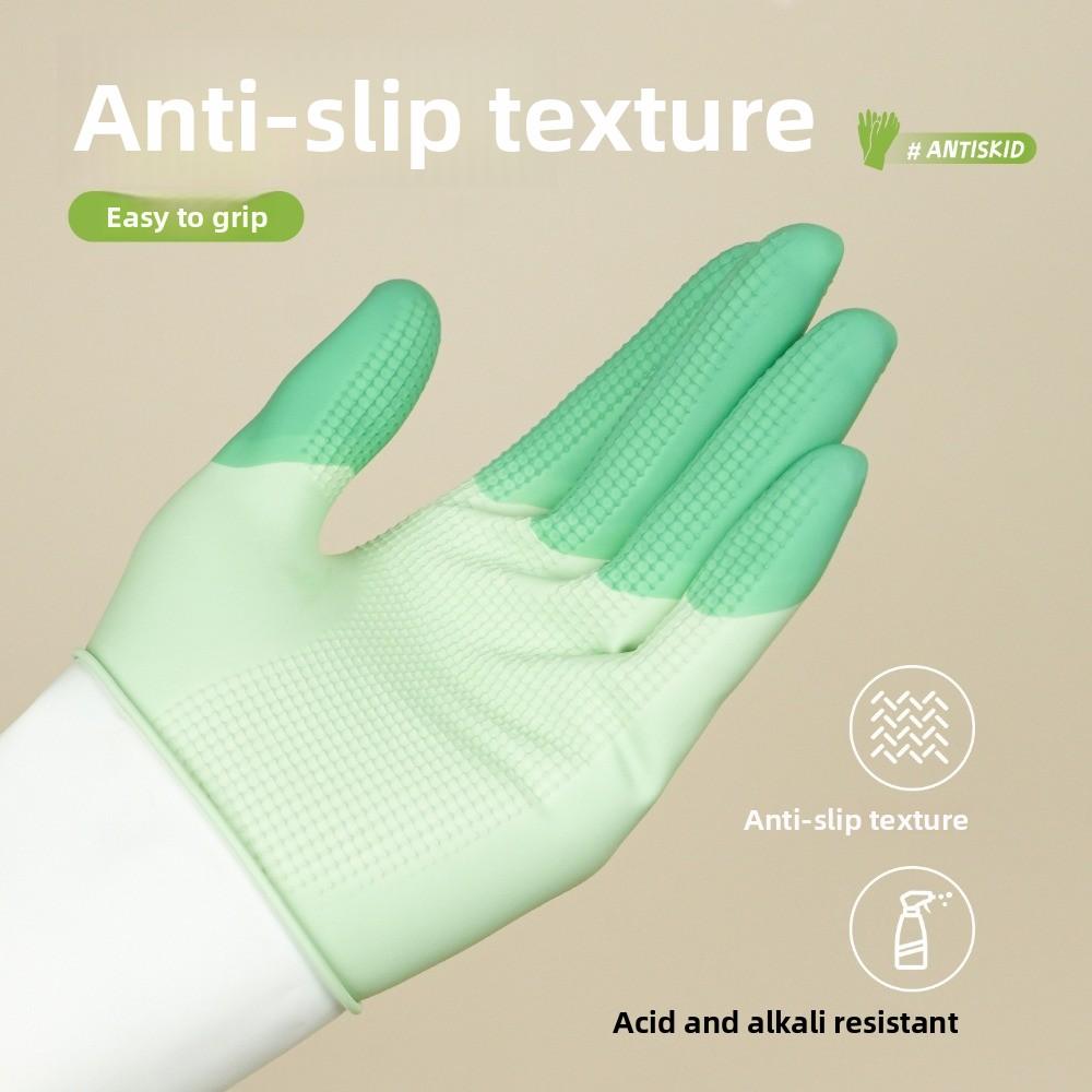 3Pairs/Set Waterproof Dishwashing Gloves Thickened Kitchen Gloves Laundry Gloves  Household Cleaning