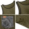 Men's Sport Sleeveless T-shirt Breathable Slim Undershirt Pocket Top Vest