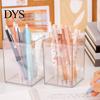 Makeup Brush Organizer Pen Holder Multifunctional Transparent Visible Large Capacity Acrylic Pot Stationery Pencil Storage Box Home Supplies Container