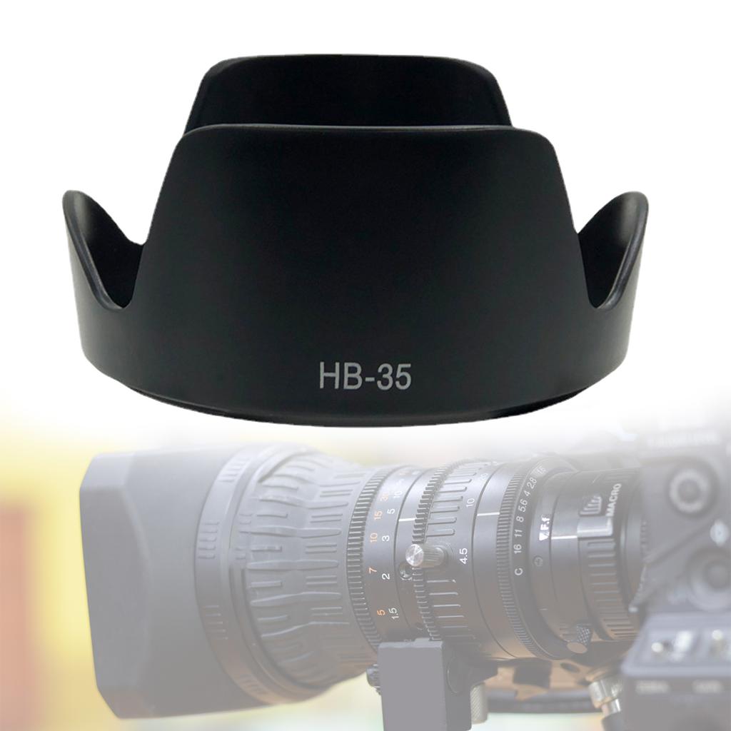 Lens Hood HB 35 Reversibles for Nikon AF-S DX Nkkor 18-200mm F/3.5-5.6G ED VR II Protects Against Glares and Damage