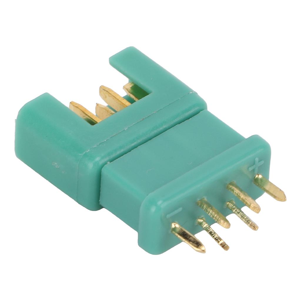 10Pcs 13.030 10Pcs 13.031 MPX Green Hexagonal Plug Copper Gold Plated Nylon Injection Molding Model Battery Connector