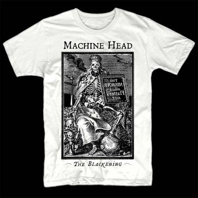 Machine Head Blackening T Shirt WHITE All Sizes S-5XL All Heavy Metal
