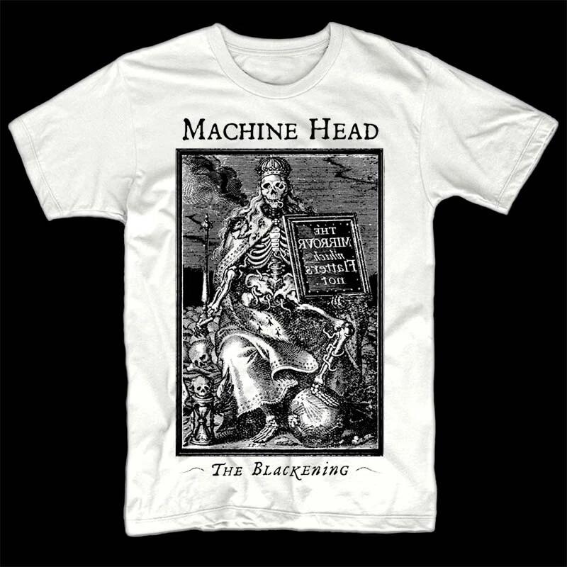 

Machine Head Blackening T shirt WHITE all sizes S-5XL all heavy metal 2XL