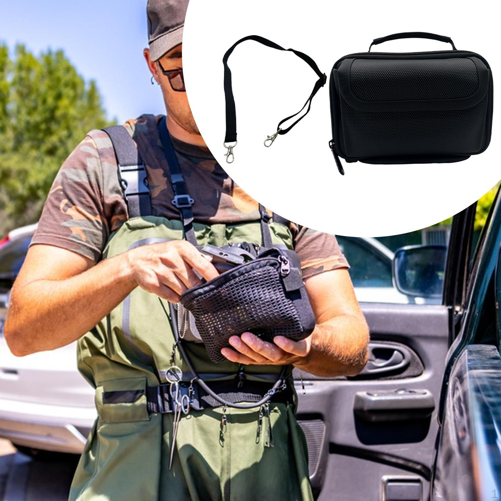 

Fishing Tackle Storage Bag Organizer Portable Zipper Closure Travel Case with Handle for