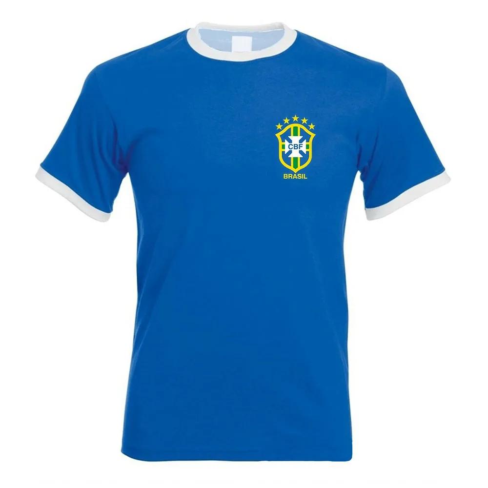 Men Women Tee Brazil 1970 Footbal Jersey Short Sleeve Loose Unisex T-shirt Fashion Design Graphic Print Merch Tshirt Casual Male