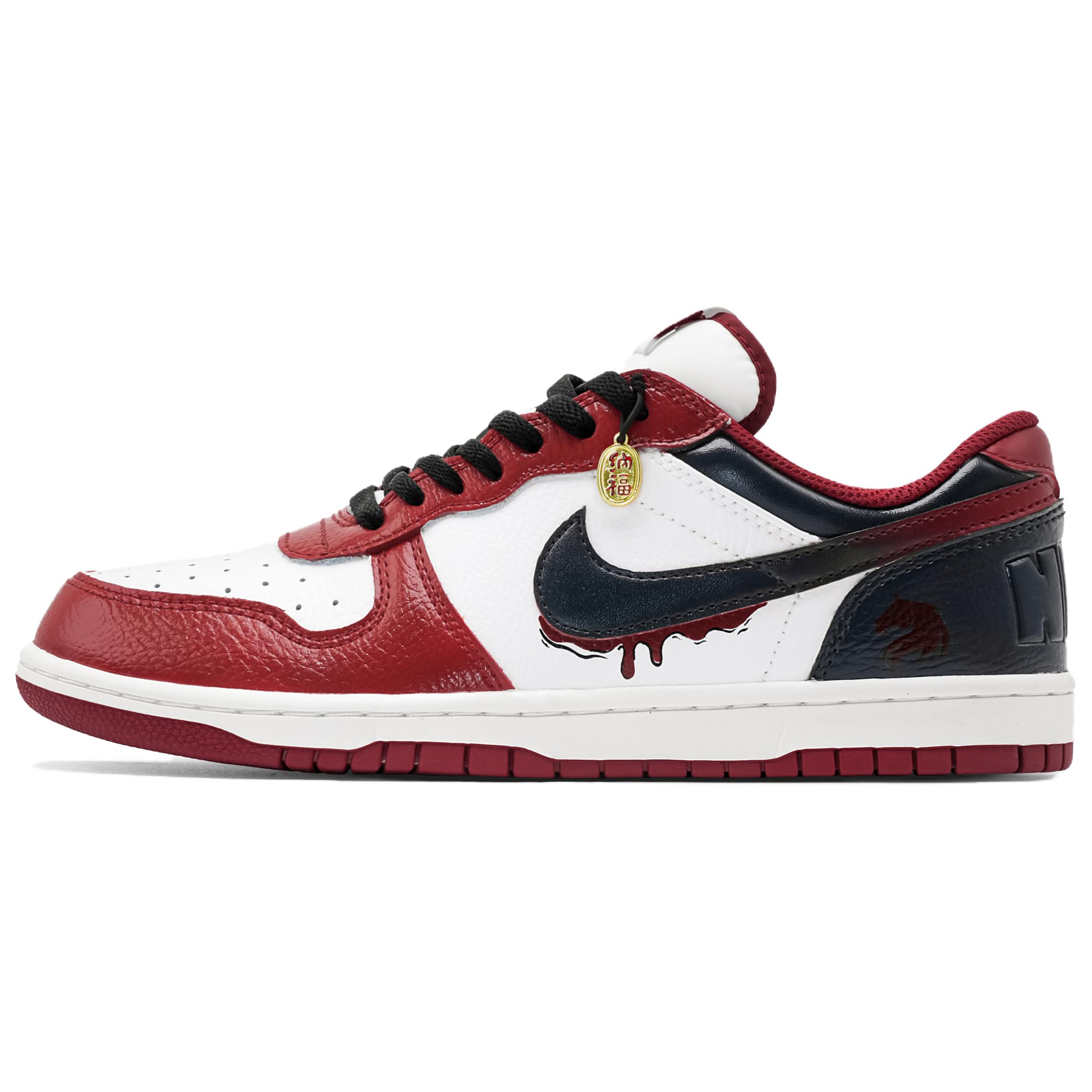 

Nike Big Low top Skateboard Shoes Men s Red 355152-150(Team145-) 40