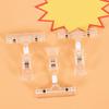 20pack/lot Practical Clear Sign Holder Clip For Wide Application Easy To Transparent Plastic Clip As Shown