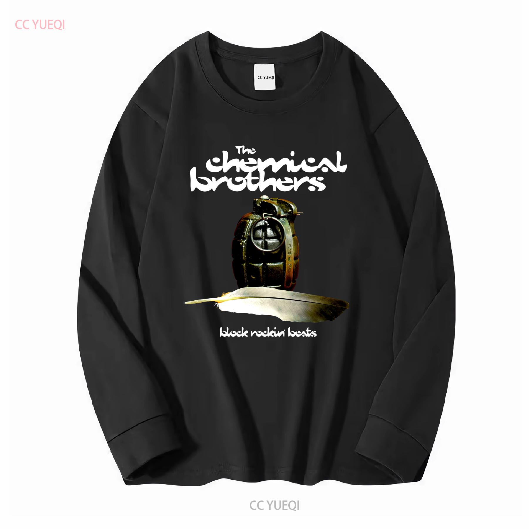 

the chemical brothers Футболка з довгими або короткими рукавами вінтажна прана вуличний одяг м який топ для повсякденного носіння унісекс стильна мода M