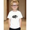 European sizes Boys' Fun Pattern T-Shirt | "Fierce Piranha" Print, Lightweight Breathable, Casual Fit, Ideal for Daily Wear and School