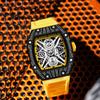 Series Hollow Wine Barrel Light Luxury Full Diamond High-End Casual Versatile Trend Luminous Men'S Watch