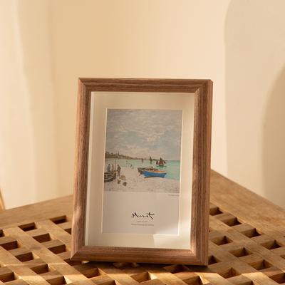 1pc Wood Three-dimensional Hollow Picture Frame DIY Handmade Dried Flower Picture Frame Hollow Inspirational Picture Frame Creative Calligraphy Table