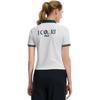 Fila Fitted Quick-Dry Knit Tennis Polo Shirt Women Tops A51W623101F-WT