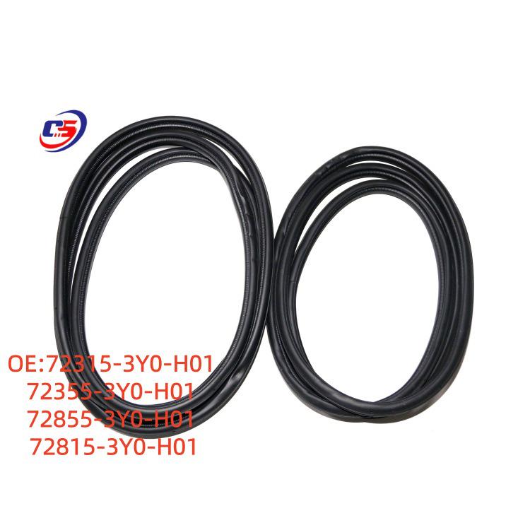 Windproof & Waterproof Rubber Seal Strip for Honda ZRV Car Door Frame, Part 72815-3Y0-H01.