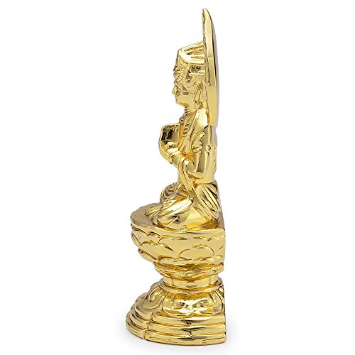 Buddhist Altar Shop Takita Shoten Buddhist Statue: Seishi Bodhisattva (Born in the Year of the Horse) Alloy (6.8cm High x 2.8cm Wide) [Crafted by Keis