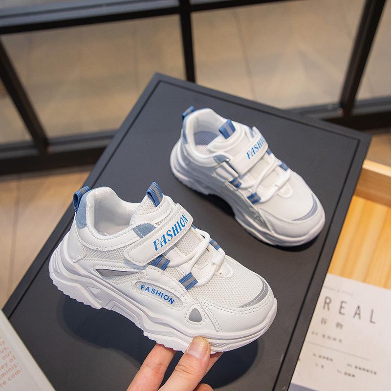 Boys Summer Net Shoes 2025 New Children's Mesh Breathable Dad Shoes Ultra-light Soft Sole Girls Sports Shoes