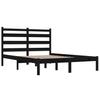 Solid Wood Bed Black Pine 140 x 190 cm