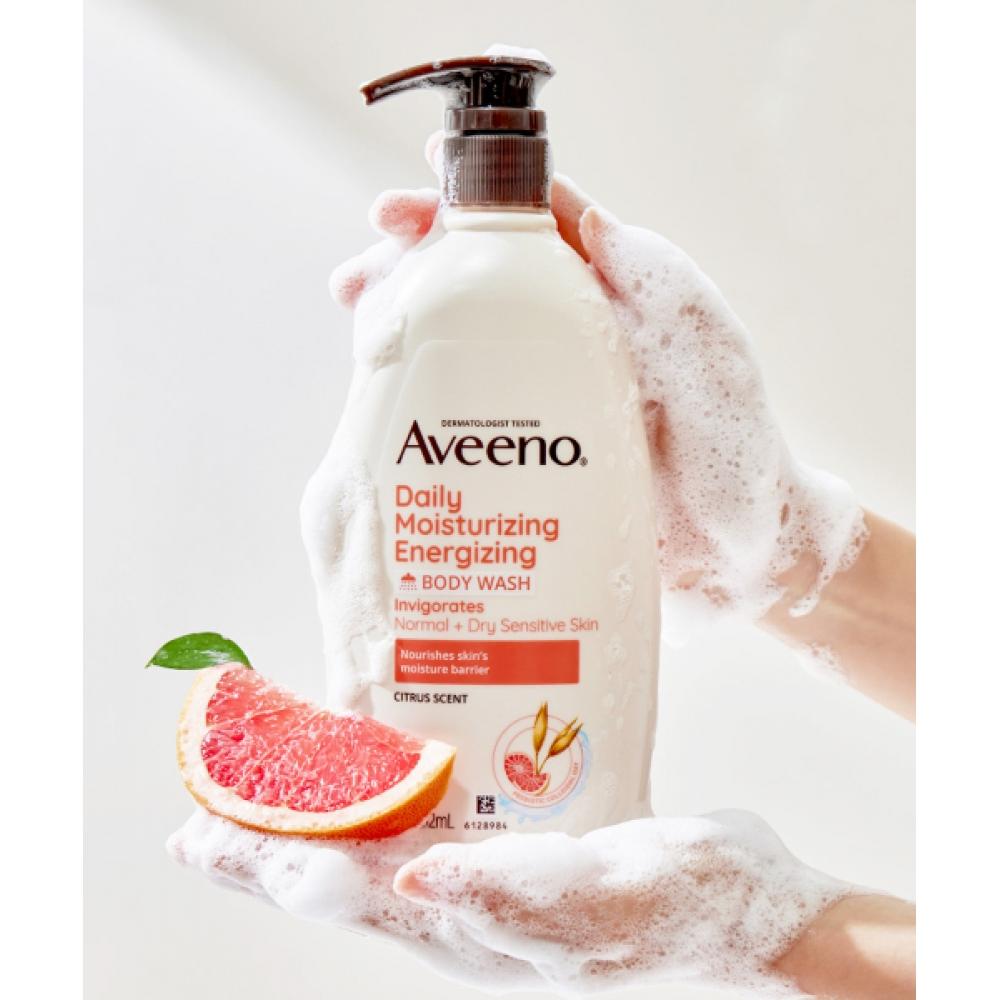 Aveeno Daily Moisturizing Energizing Body Wash 532ml X2 NONE