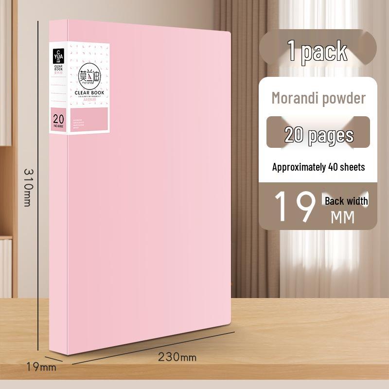 6082 Transparent A4 Multi-Layer Document Book & Certificate Storage Folder