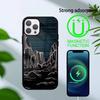 Dark Space Astrology Mountain Phone Case For iPhone 14,16,15,13,17,12,Plus,Pro,Max Magnetic For Magsafe Frosted Cover