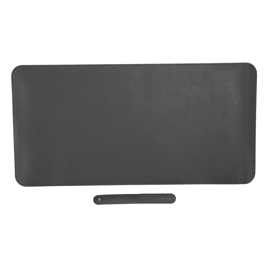 Covoraș de masă multifuncțional Plută moale Impermeabil Rezistent la ulei PU Birou de scris Pad pentru mouse(Negru )